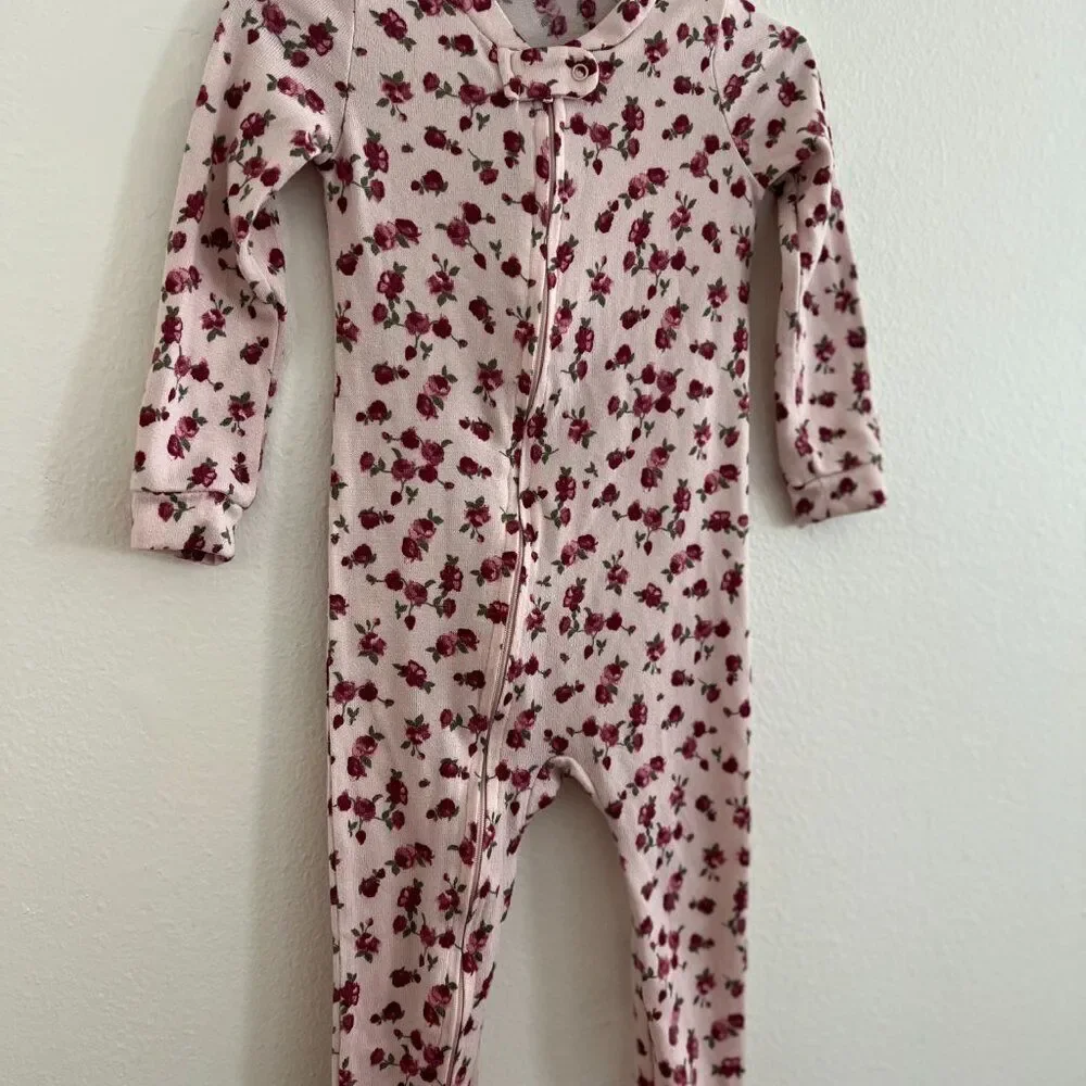 Betsey Johnson Floral Footie Pajama Size 24 Months